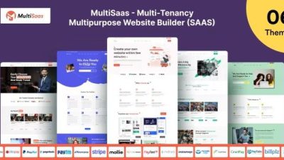 MultiSaas v.1.0.6 – Multi-Tenancy Multipurpose Website Builder (Saas)
