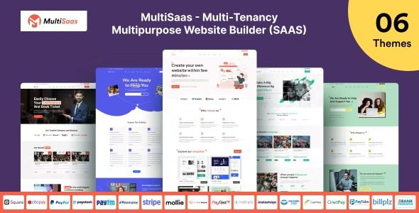 MultiSaas v.1.0.6 – Multi-Tenancy Multipurpose Website Builder (Saas)