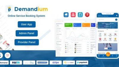 Demandium Nulled Multi Provider On Demand, Handyman, Home service App with admin panel Free Download