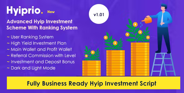 Hyip Rio v2.0 – Advanced Hyip Investment Scheme With Ranking System