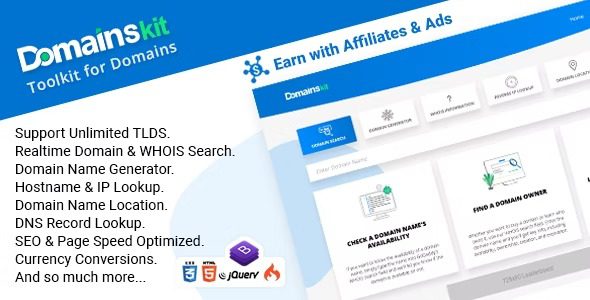DomainsKit Nulled Awesome Domain Tools Free Download