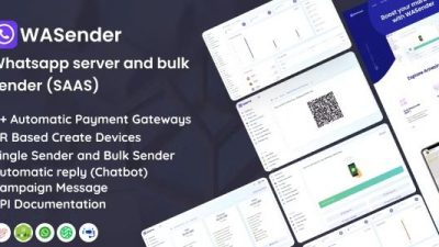 WASender Nulled Whatsapp server and bulk sender (SAAS) Free Download