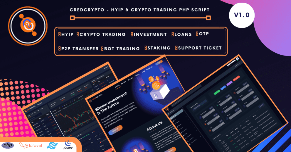 Fixed* CredCrypto v3.0.1 – HYIP Investment and Trading Script [Activated]