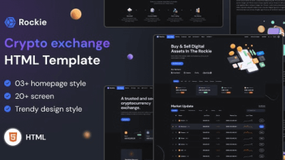 Rockie v1.0 – Crypto Exchange HTML Template