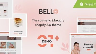 Bello 化妆品和美容响应式 Shopify 主题下载