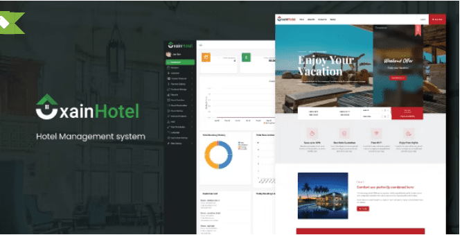 Xain Hotel Management System with Website Free Download