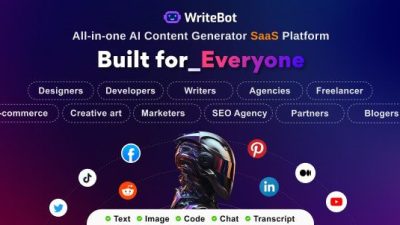 WriteBot AI Content Generator SaaS Platform v1.8.0