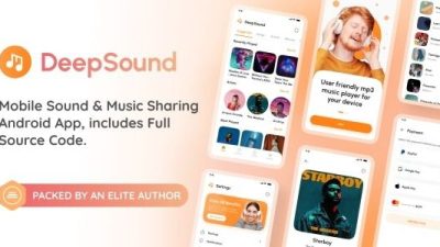 DeepSound Android v.2.8 Mobile Sound & Music Sharing Platform Mobile Android Application