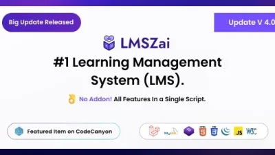 LMSZAI v4.1 Learning Management System (Laravel) + LMSzai Ai Addon