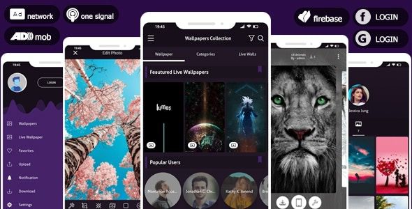 Pro 4K Wallpaper 2022 & Photo Editor System v5.0 – AdMob & Facebook Bidding Ad & Push Notifications