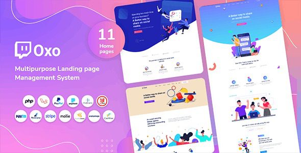 Fixed* OXO v1.7 Multipurpose Landing page CMS [Activated]