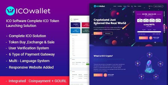 Fixed* ICOWallet v3.0 ICO Script | Complete ICO Software and Token Launching Solution 