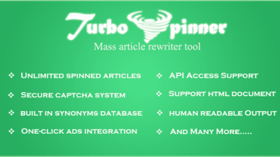 Turbo Spinner: Article Rewriter v1.8