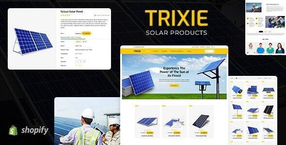 Trixe Solar Responsive Shopify Template May 6, 2023