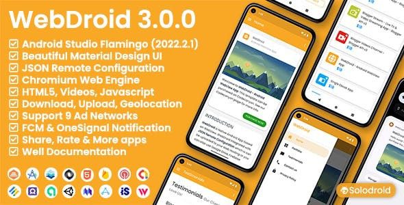 WebDroid - Android WebView App Nulled
