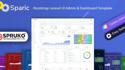 Sparic v.2.0 – Laravel Admin dashboard Template