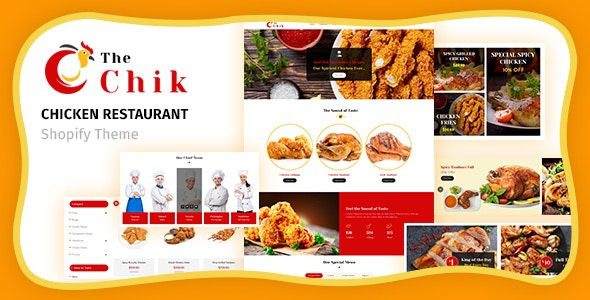 Chik v1.1 Food Shop, Restaurant Shopify Theme
