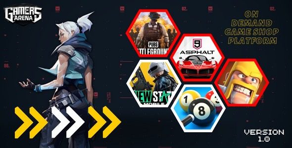 Fixed* Gamers Arena v2.0 – Digital Online Game Store, Game Top Up , Voucher & Gamer ID Selling Tools [Activated]