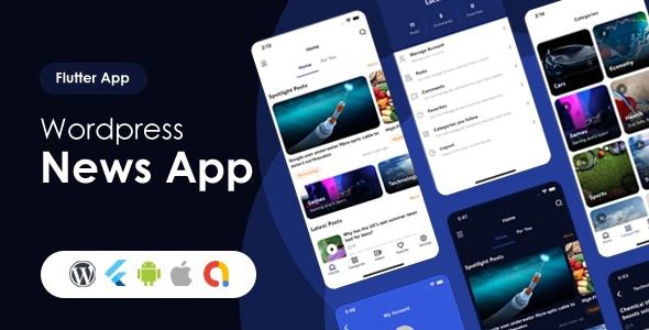 Lucodeia News v1.1.4 Flutter WordPress News App | Admob – DarkMode