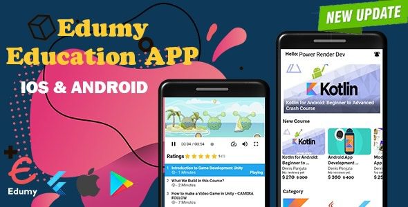 Edumy Education App, Quiz, Badge with Admin Panel Free Download
