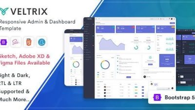 Veltrix Admin & Dashboard Template v5.0.0