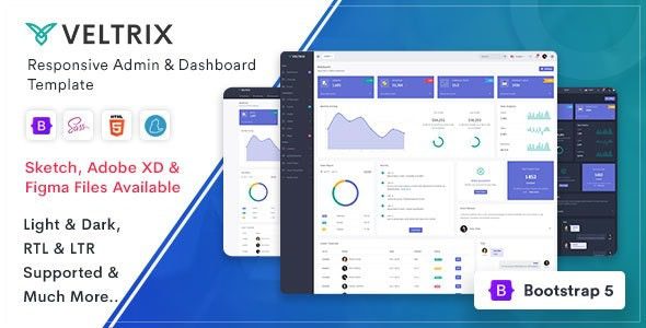 Veltrix Admin & Dashboard Template v5.0.0