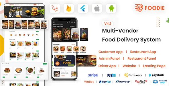 Foodie v5.0 UberEats Clone | Food Delivery App | Multiple Restaurant Food Delivery Flutter App