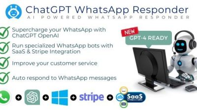 WhatsApp ChatGPT AI Responder + SaaS WhatsApp Automation Free Download