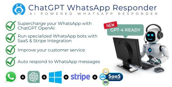 WhatsApp ChatGPT AI Responder + SaaS WhatsApp Automation Free Download