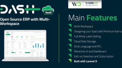 Fixed* WorkDo Dash SaaS v2.2 Open Source ERP with Multi-Workspace