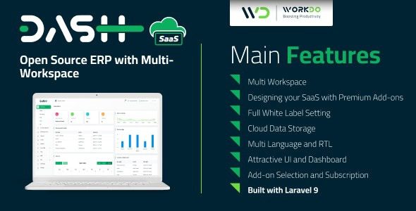 Fixed* WorkDo Dash SaaS v2.2 Open Source ERP with Multi-Workspace