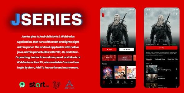 jserie + v1.0 Movies – TV Series, Anime With Laravel Admin Panel