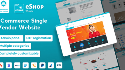 Fixed* eShop Web eCommerce Single Vendor Website | eCommerce Store Website v4.0.5.1