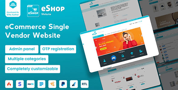 Fixed* eShop Web eCommerce Single Vendor Website | eCommerce Store Website v4.0.5.1