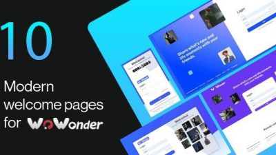 Wonderful The Ultimate Welcome Page Themes For WoWonder v1.4.2