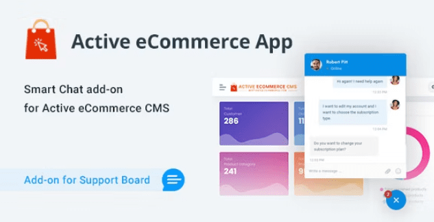 Active eCommerce Chat & Support App for Support Board