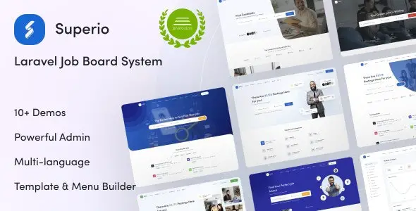 Superio v2.6.0 Theme for JobCore Laravel Job Board CMS