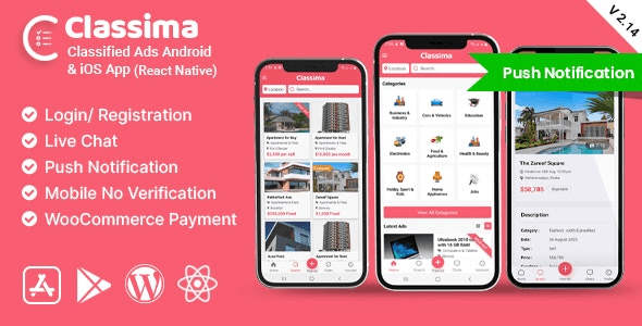 Classima v2.39.5 Classified ads Android & iOS App