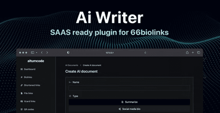 AI Writing Assistant, Image Generator, Speech to Text 66biolinks plugin Nulled