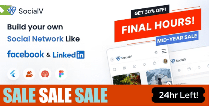 SocialV Social Network Flutter App with BuddyPress (WordPress) Backend Free Download