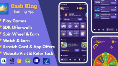 Cash King Android Earning App with Admin Panel Free Download