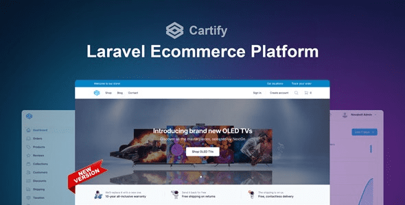 Fixed* Cartify v2.1.0 Laravel Ecommerce Platform with Tailwind CSS