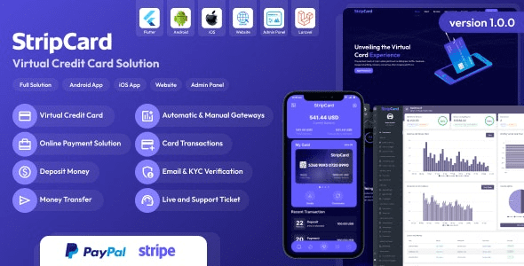 StripCard v1.1.0 Virtual Credit Card Solution [Activated]