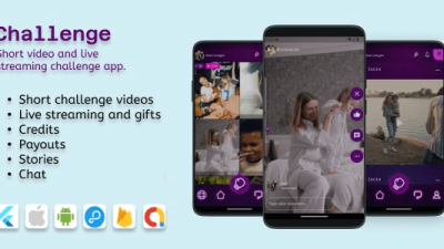 Challenge(IOS and Android) v1.1.8 Videos, Livestreaming with 2 participants, Audio room (9 broadcasters)