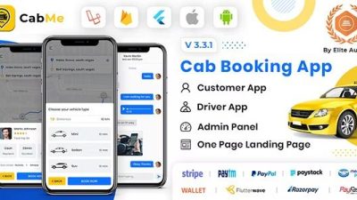CabME Flutter Complete Taxi Booking Solution (siddhiinfosoft) Free Download