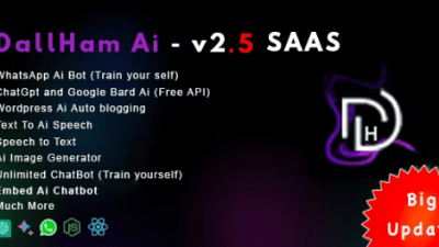 DallHam Ai v2.5 Ai WhatsApp, Chatbot, Ai Speech, Bard Ai SAAS System