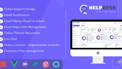 Fixed* HelpDesk v3.2 Online Ticketing System with Website – ticket support and management