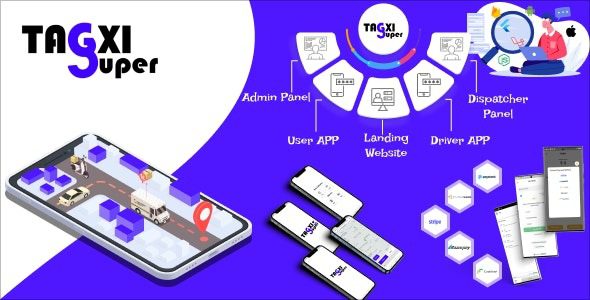 Tagxi Super v1.5 Taxi + Goods Delivery Complete Solution