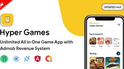 Hyper Games v4.0.0 All in One Game App | AdMob | Unlimited Games | Android + iOS App