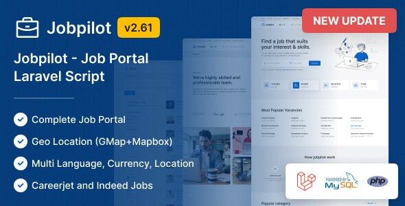 Jobpilot Nulled Job Portal Laravel Script Free Download